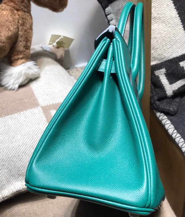 Hermes  Z6 Malachite  Birkin 30cm Epsom Palladium Hardware