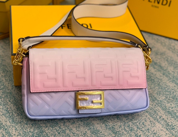 Fendi BAGUETTE Graduated color nappa leather bag