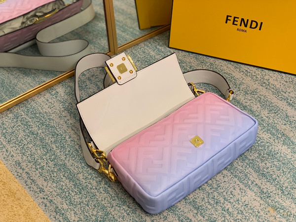 Fendi BAGUETTE Graduated color nappa leather bag