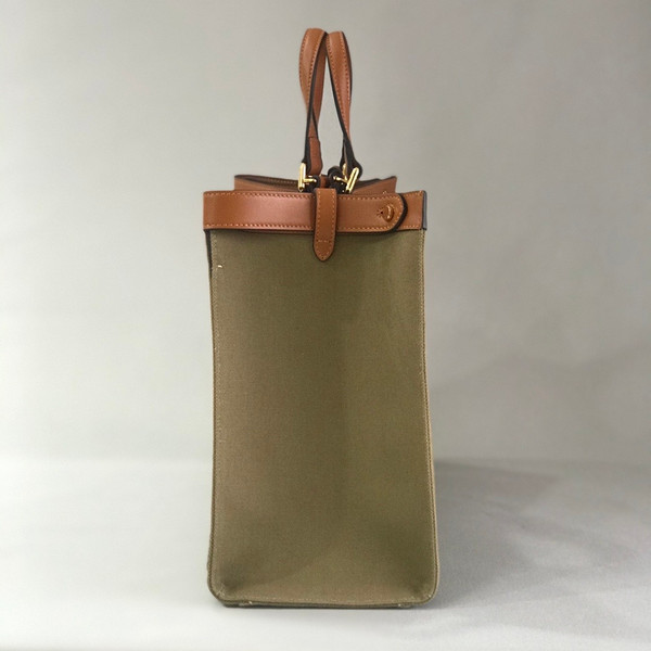 Fendi PEEKABOO X-TOTE Green canvas bag