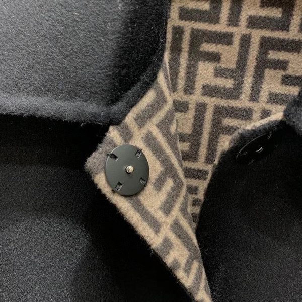 Fendi COAT Black wool Double-sided coat