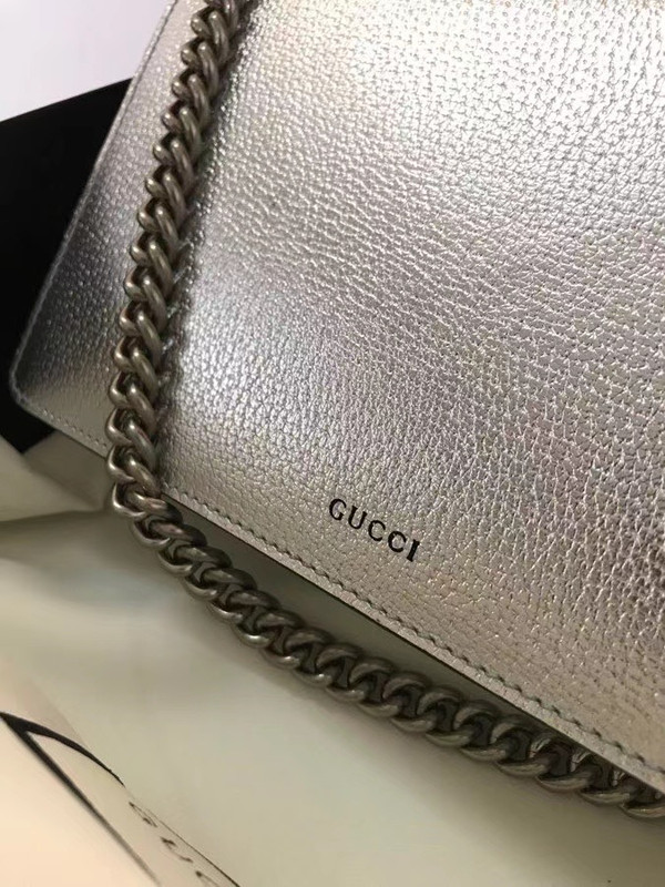 Gucci Silver Dionysus small shoulder bag