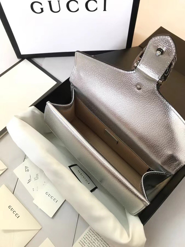 Gucci Silver Dionysus small shoulder bag