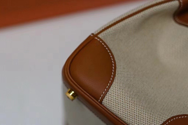 Hermès Birkin 30 Bag Toile Natural BARENIA Leather