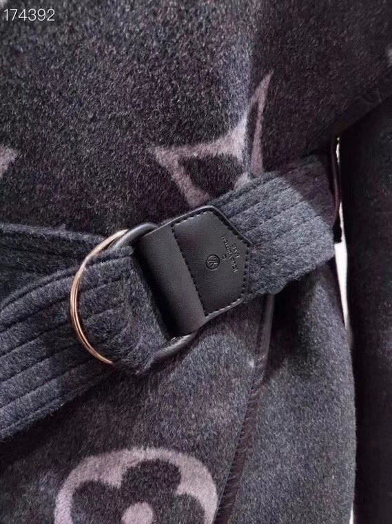 Louis Vuitton 1A82GO HOODED WRAP COAT WITH BELT