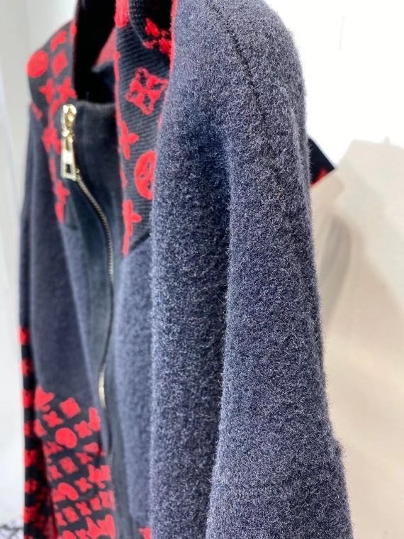 Louis Vuitton 1A837A OVERSIZED WOOL-KNIT MONOGRAM HOODIE