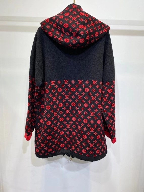 Louis Vuitton 1A837A OVERSIZED WOOL-KNIT MONOGRAM HOODIE