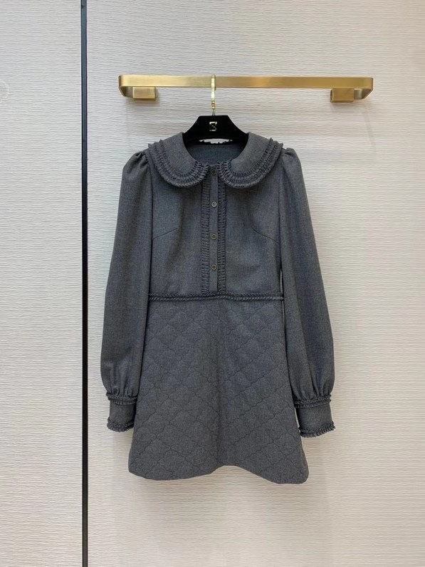 Fendi DRESS Gray flannel dress