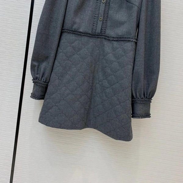 Fendi DRESS Gray flannel dress