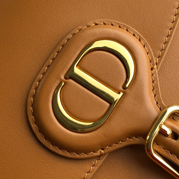 Christian Dior MEDIUM DIOR BOBBY BAG Dark Tan Box Calfskin