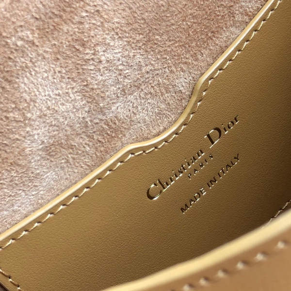 Christian Dior MEDIUM DIOR BOBBY BAG Dark Tan Box Calfskin