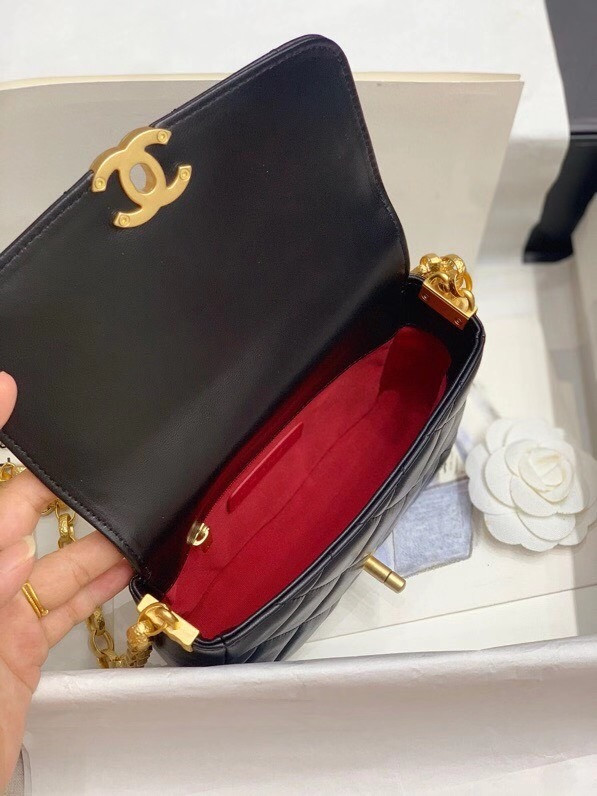 Chanel Small Flap Bag AS2189 with Gold Coin Charms