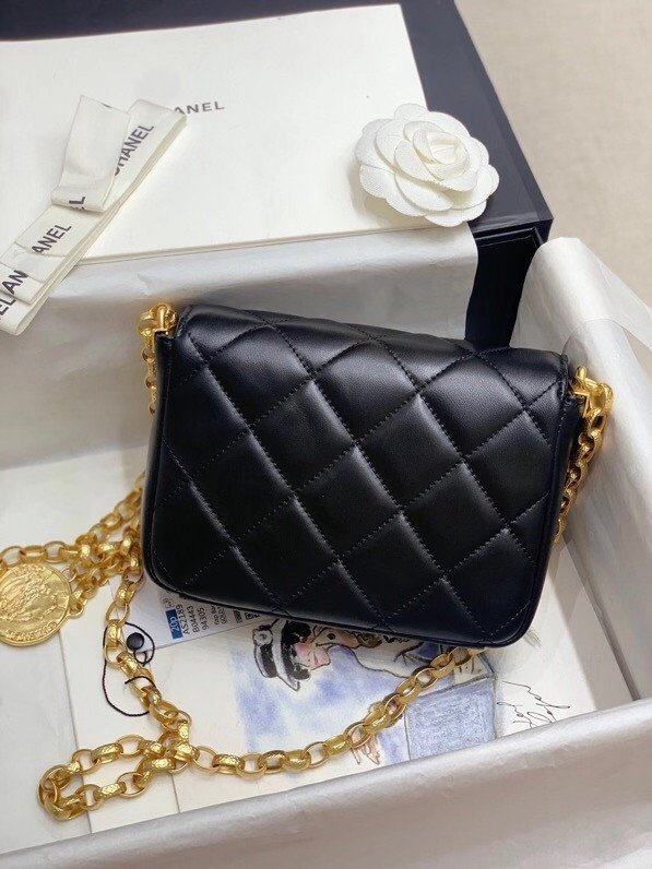 Chanel Small Flap Bag AS2189 with Gold Coin Charms