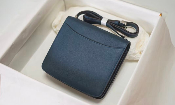 Hermes 2002 Bag  Blue Colvert
