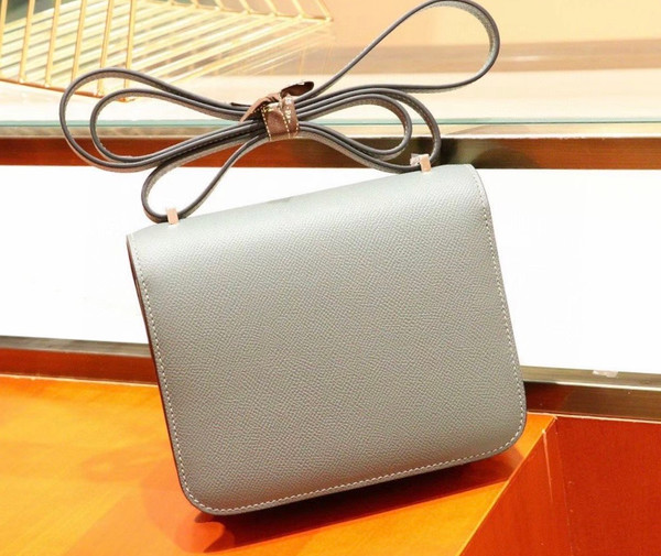 Hermes Vert Amande Constance Epsom leather 18cm Palladium Hardware