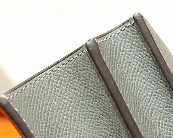 Hermes Vert Amande Constance Epsom leather 18cm Palladium Hardware