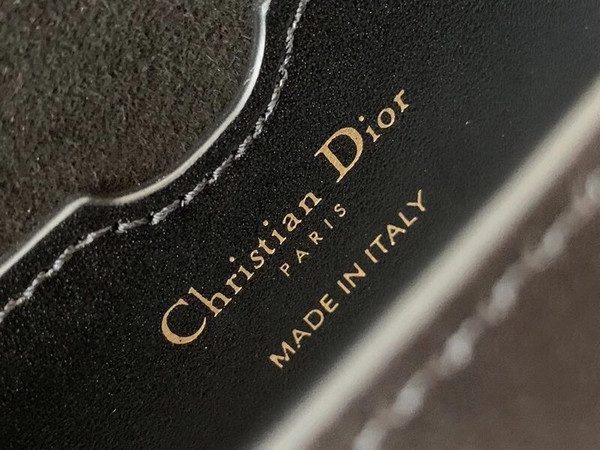 Christian Dior MEDIUM DIOR BOBBY BAG Dark Black Box Calfskin