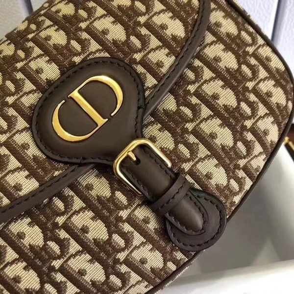 Christian Dior MEDIUM DIOR BOBBY BAG Brown Dior Oblique Jacquard