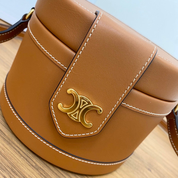 Celine MEDIUM TAMBOUR BAG IN SMOOTH CALFSKIN