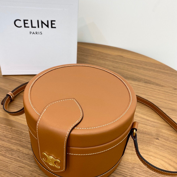 Celine MEDIUM TAMBOUR BAG IN SMOOTH CALFSKIN