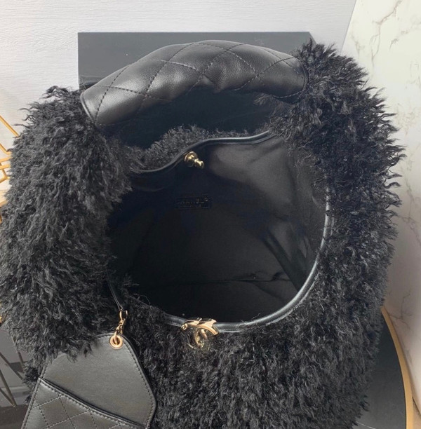 Chanel Large Hobo Bag Black