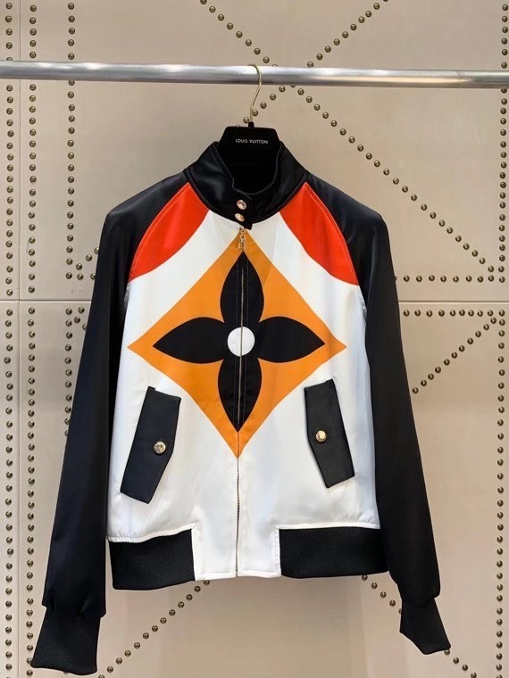 Louis Vuitton 1A8LXL  GAME ON MACRO MONOGRAM SILK TWILL BOMBER JACKET