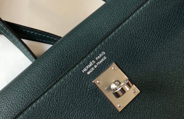 Hermes 2Q Vert Anglais Kelly Danse Bag Evercolour Leather Gold Hardware