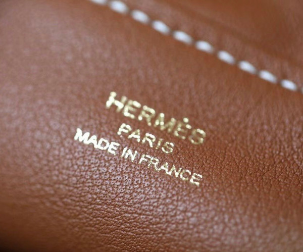Hermes Mini Lindy 20cm Bag Gold  Veau Doblis Suede Gold  Hardware
