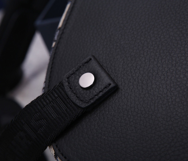 Christian Dior MINI SADDLE BACKPACK Navy Blue Dior Oblique Jacquard