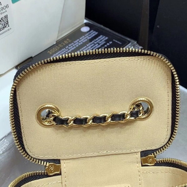 Chanel Small Vanity with Chain Black