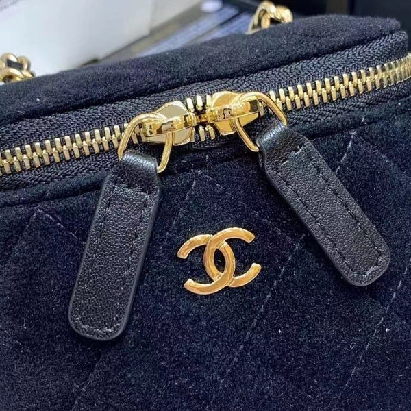 Chanel Small Vanity with Chain Black