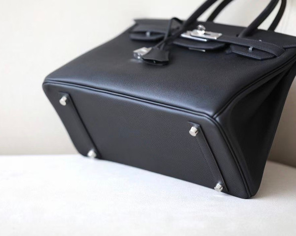 Hermes Black Birkin 30 cm Epsom Palladium Hardware 2020