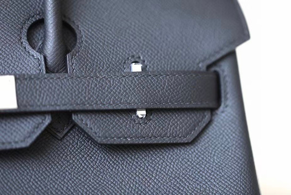 Hermes Black Birkin 30 cm Epsom Palladium Hardware 2020