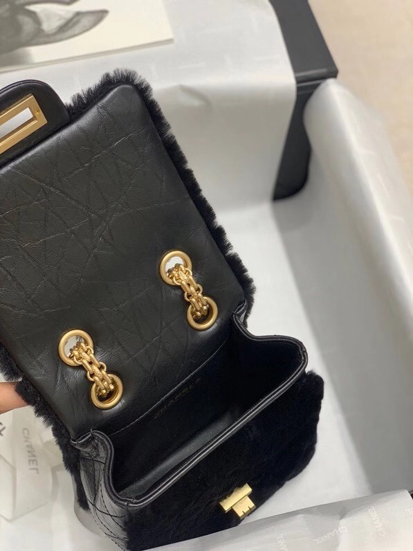 Chanel Mini 2.55 Handbag Black