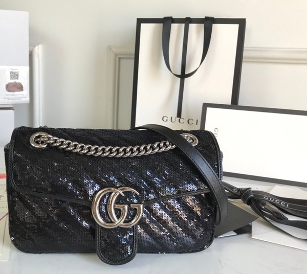 Gucci GG Marmont small sequin shoulder bag