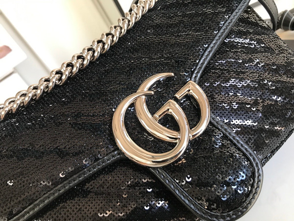 Gucci GG Marmont small sequin shoulder bag