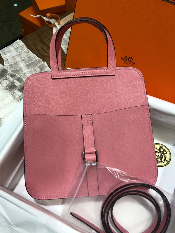Hermes Pink Sakura Halzan mini bag
