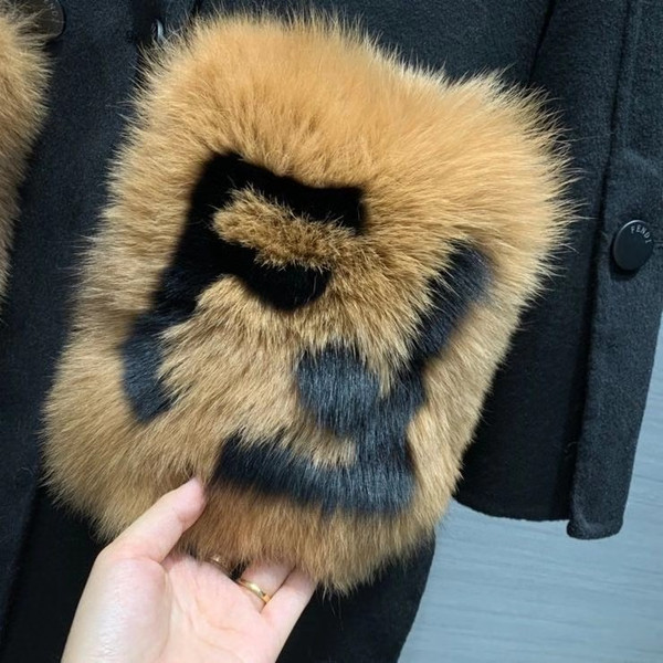 Fendi COAT Black wool coat