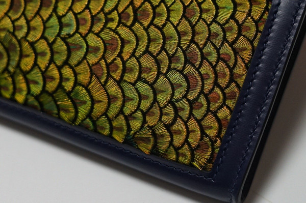 HERMÈS Kelly Cut Black Boxcalf with Peacock Feather GHW Limited Edition