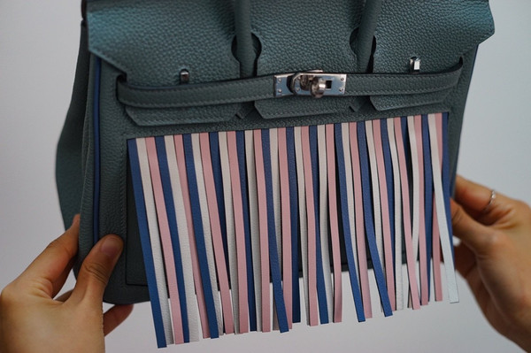 [Exclusive] Hermes Birkin 25 Bag HSS 7G Ciel Multi Colour Fringe Limited Edition