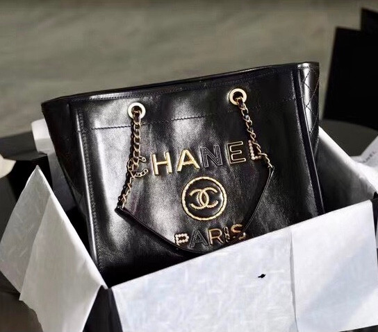 Chanel Shopping Bag with Crystal Pearls, Diamante, Enamel