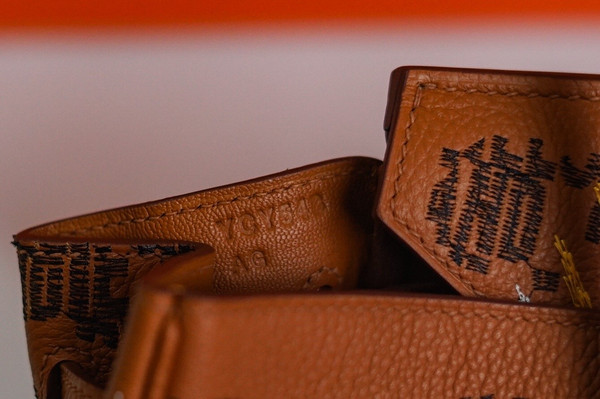 [Online Exclusive] Hermes Singapore Limited Edition Embroidered Birkin 30 Bag Gold