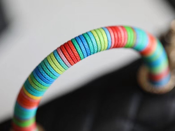 Chanel Mini Flap Bag with Rainbow Top Handle