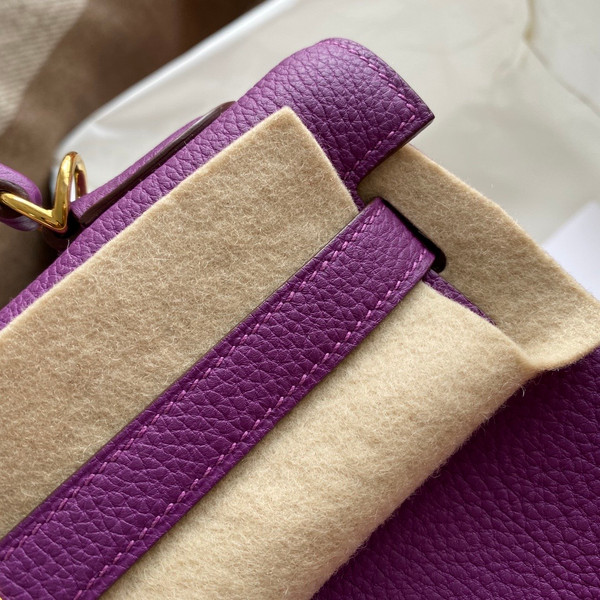 Hermès P9 Anemone Kelly 32 Togo Gold Hardware