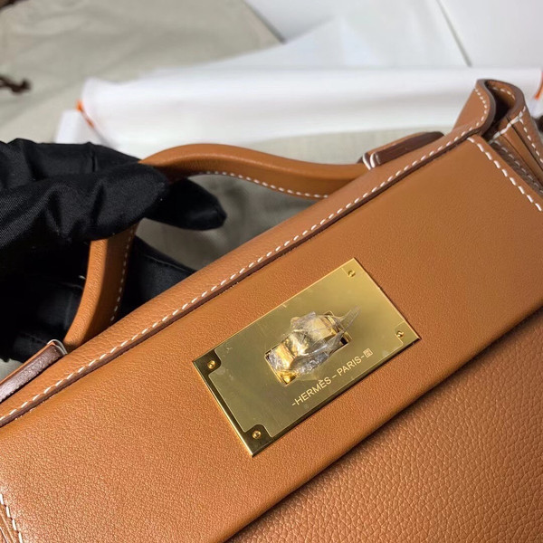 Hermès Mini 24/24 – 21 Bag Gold Evercolor/Swift leather