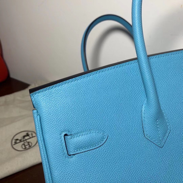 Hermes P3 Bleu Du Nor Birkin 35cm Epsom Leather Palladium Hardware