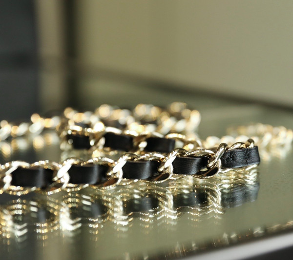 Chanel metal bag belt