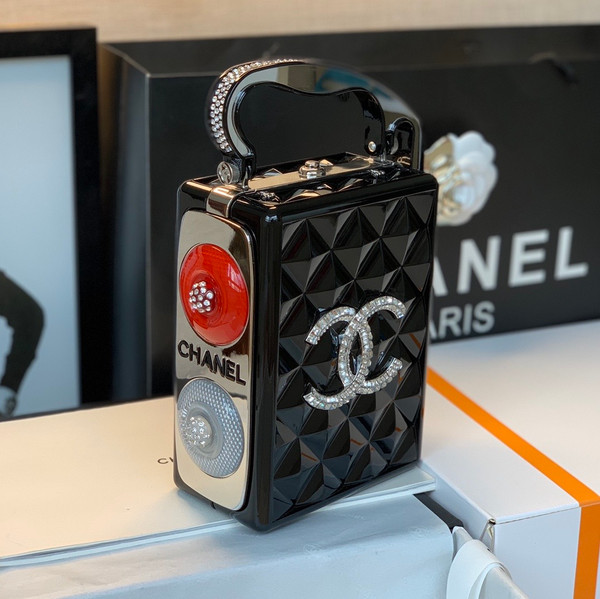 Chanel “Traffic Light” Resin, Strass & Silver-Tone Metal Bag Resort 2020 Collection