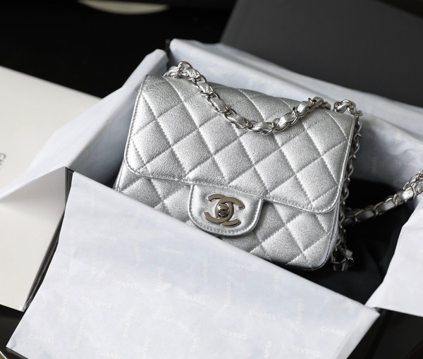 Chanel Metallic Lambskin mini flap bag