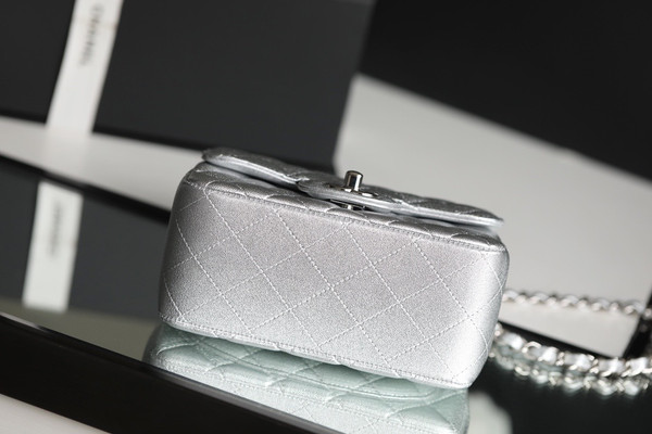 Chanel Metallic Lambskin mini flap bag